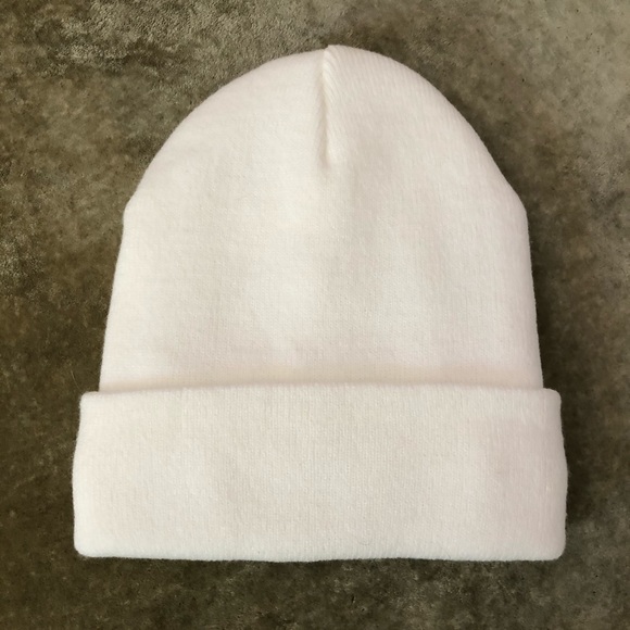 Emoji heart eyes winter hat fleece beanie white - Picture 2 of 3
